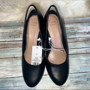 A New Day Jinny Black Women’s Heels sz 7 NWT!